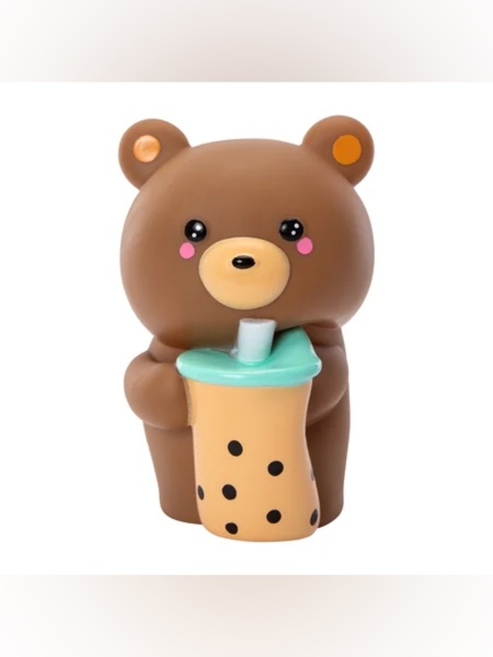 Cute Brown Bear with Boba Squishy Light Night Light - Picture 3 of 8